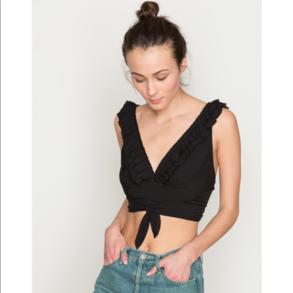 Only hearts ruffle bra top, sz m, NWT - Picture 1 of 8